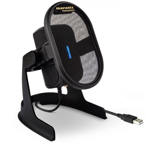 Marantz Professional Umpire настольный конденсаторный USB микрофон с поп-фильтром и антив.подвесом