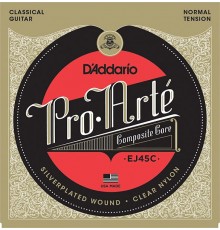 D'Addario EJ45C COMPOSITE PRO ARTE Струны для классической гитары нейлоновые/композитные Normal