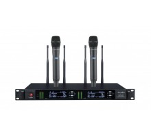 LAudio LS-Q7-2M Двухканальная вокальная радиосистема, 2 ручных передатчика