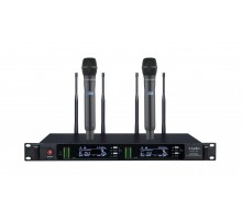LAudio LS-Q7-2M Двухканальная вокальная радиосистема, 2 ручных передатчика