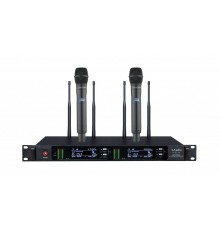 LAudio LS-Q7-2M Двухканальная вокальная радиосистема, 2 ручных передатчика