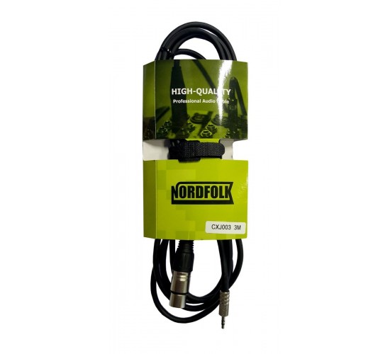 NordFolk NXJ003 3M кабель микрофонный MiniJack <=> XLR (F), 3 метра