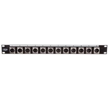 Stagg DP12XMH распределительная панель на 12 XLR («папа») входов