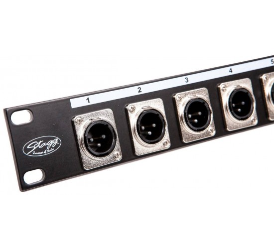 Stagg DP12XMH распределительная панель на 12 XLR («папа») входов