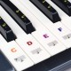 Guitto GFM-02 набор наклеек с нотами для клавишных инструментов