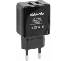 Defender UPС-12 Сетевой адаптер 2xUSB, 5V/2А, кабель, блистер