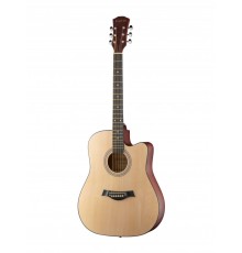Fante FT-221-N акустическая гитара, с вырезом 41", цвет натуральный