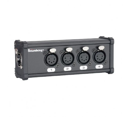 Soundking CXA030 DMX коммутатор/преобразователь, 4хXLR(5p)female - RJ-45