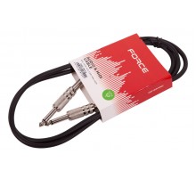 Force FGC-14/1,5 (FGC-14/1,5/BK) шнур гитарный Jack1/4"(M)-Jack1/4(M) (1,5мх6мм), цвет - черный