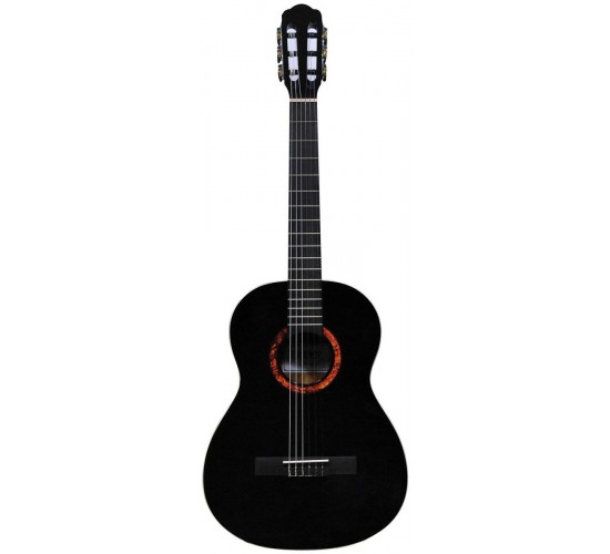 La Mancha Lava 42 3/4 классическая гитара, цвет black highgloss