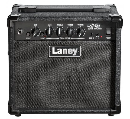 Laney LX15 BLACK гитарный комбо 15 Вт, цвет черный