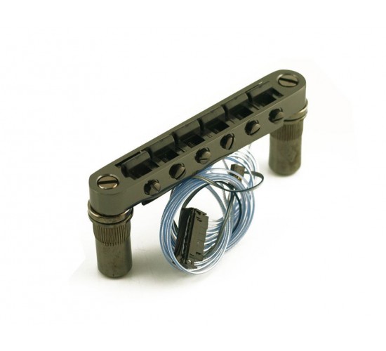 Graphtech PN-8863-BN Бридж Tune-o-Matic с полифоническим пьезо-звукоснимателем, Black Nickel