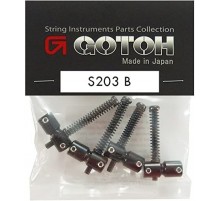 Gotoh S-203-B Комплект седел для бриджа бас-гитары, латунь, черные