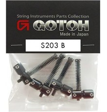 Gotoh S-203-B Комплект седел для бриджа бас-гитары, латунь, черные