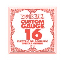 Ernie Ball 1016 струна для электро и акустических гитар. Сталь, калибр .016
