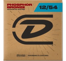 Dunlop DAP1254 струны для акустической гитары из фосфорной бронзы 12-54