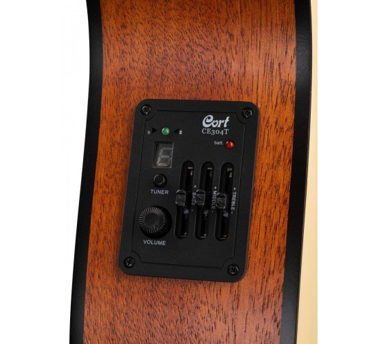 Cort JADE1E OP Jade Series Электроакустическая гитара, с вырезом, цвет натуральный