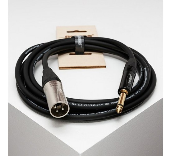 Shnoor IC124-XMJM-1,5m Кабель инструментальный, XLRM-6.35мм моно, 1.5м