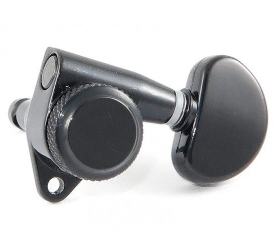 HC tuner LC321-D02 колки гитарные локовые 3+3, черные