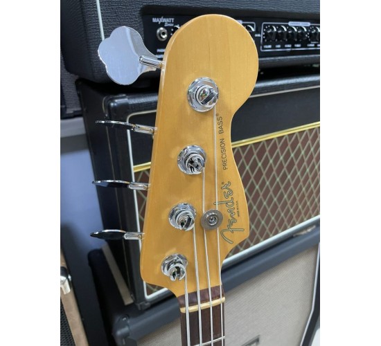 Fender American Standard Precision Bass бас гитара, цвет черный, США 2003 USED