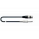 Quik Lok MX777-5 микрофонный кабель, 5 метров, разъемы XLR/F - Mono Jack 1/4, цвет черный