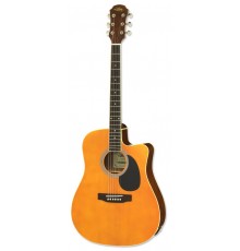 Aria AWN-15CE OR электроакустическая гитара, цвет оранжевый