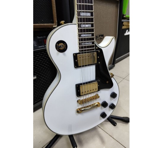 Grass Roots G-LP-50C Les Paul электрогитара, цвет белый, Корея USED