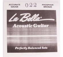 La Bella PW022 Отдельная струна для акустической гитары, 022, фосфорная бронза