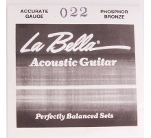 La Bella PW022 Отдельная струна для акустической гитары, 022, фосфорная бронза