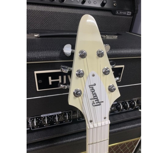 Gibson Brendon Small Snow Falcon Flying V электрогитара, цвет белый, США 2013 USED