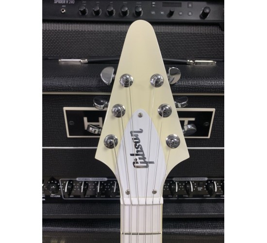 Gibson Brendon Small Snow Falcon Flying V электрогитара, цвет белый, США 2013 USED