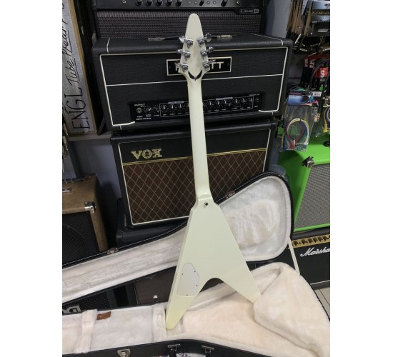 Gibson Brendon Small Snow Falcon Flying V электрогитара, цвет белый, США 2013 USED
