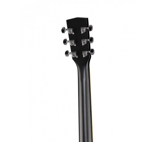 Parkwood W81E-BKS электроакустическая гитара, черная, с чехлом