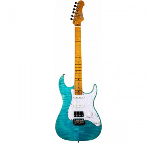 JET JS-450 OBL электрогитара, Stratocaster, корпус липа/топ клен, 22 лада, HSS, tremolo, цвет OBL
