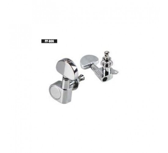 Smiger PP-B06 комплект колков 3+3 типа Grover, закрытый механизм, хром