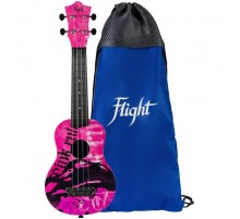 Flight ULTRA S-40 Pink Rules укулеле сопрано,серия Ultra, поликарбонат армированный