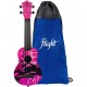 Flight ULTRA S-40 Pink Rules укулеле сопрано,серия Ultra, поликарбонат армированный