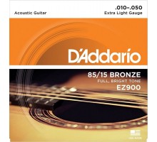 D'Addario EZ900 AMERICAN BRONZE 85/15 струны для акустической гитары Extra Light 10-50