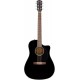 Fender CD-60SCE Dread Black WN электроакустическая гитара, цвет черный