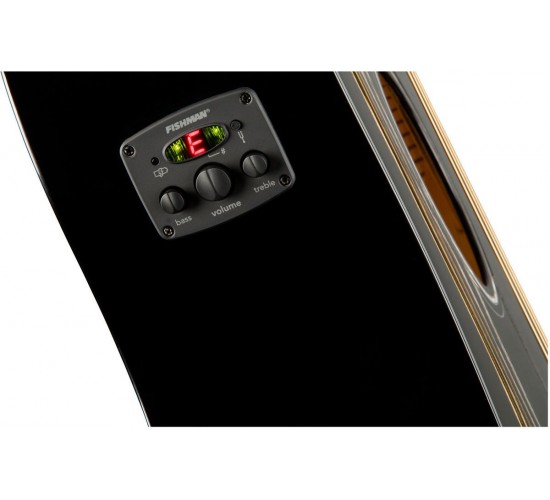 Fender CD-60SCE Dread Black WN электроакустическая гитара, цвет черный