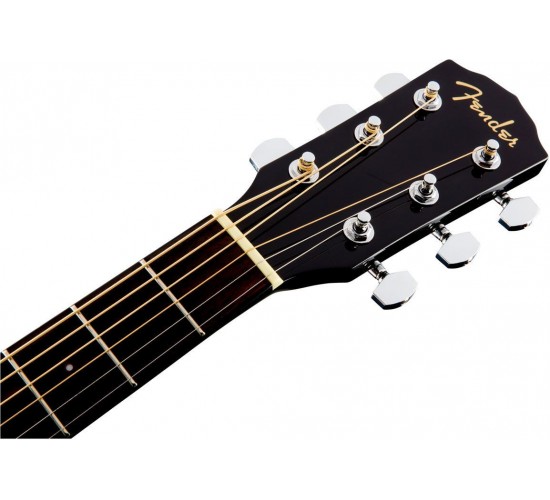 Fender CD-60SCE Dread Black WN электроакустическая гитара, цвет черный