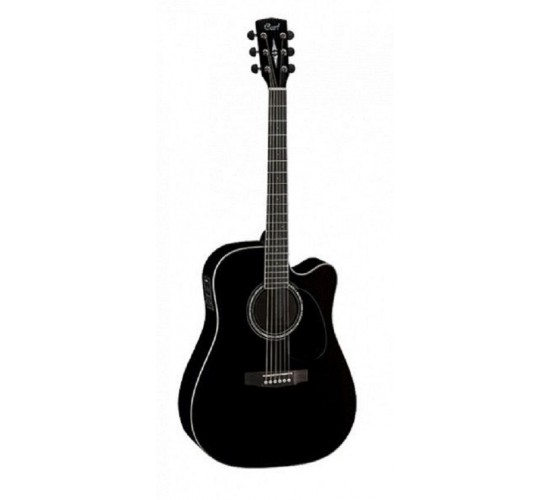Cort MR710F BLK электроакустическая гитара, с вырезом, цвет черный