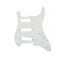 Musiclily MX1388AW Защитная накладка гитары Fender Stratocaster SSS, 3 слоя, белая