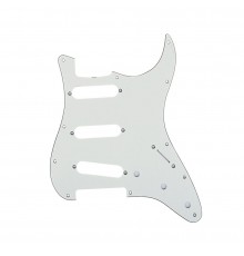 Musiclily MX1388AW Защитная накладка гитары Fender Stratocaster SSS, 3 слоя, белая