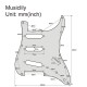 Musiclily MX1388AW Защитная накладка гитары Fender Stratocaster SSS, 3 слоя, белая