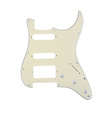 Musiclily MX1382CM Защитная накладка гитары Fender Stratocaster HSS, 3 слоя, кремовая