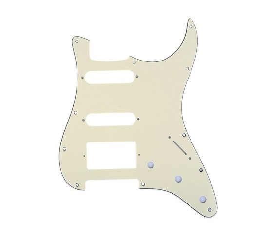 Musiclily MX1382CM Защитная накладка гитары Fender Stratocaster HSS, 3 слоя, кремовая
