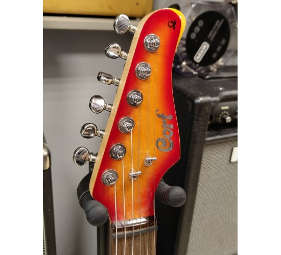 Cort G-Custom CRS электрогитара, цвет Cherry Red Sunburst