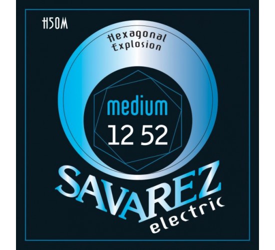 Savarez H50M Hexagonal Explosion Комплект струн для электрогитары, никелированные, 12-52