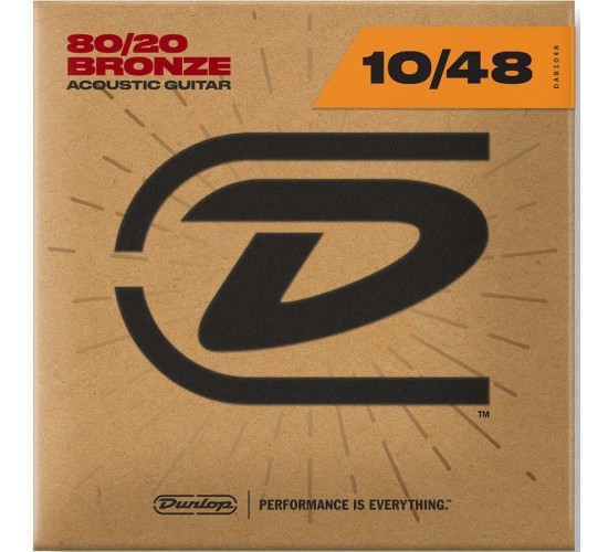 Dunlop DAB1048 струны для акустической гитары из бронзы 10-48